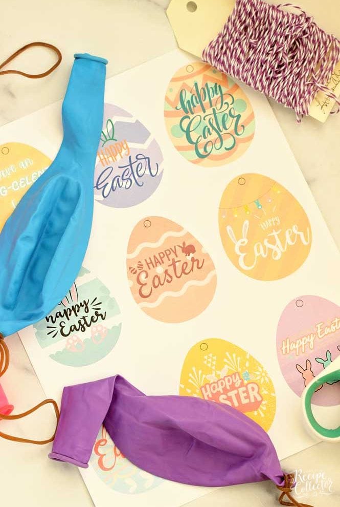 Free Easter Printables - Check out these cute printable ideas perfect for tags on Easter basket treats and treat toppers for some yummy Bunny Bait!