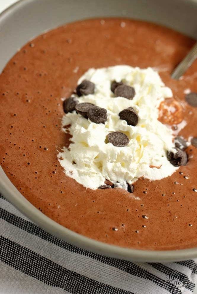 This Protein Chocolate Pudding Snack is a great high-protein single-serving snack option low in calories!