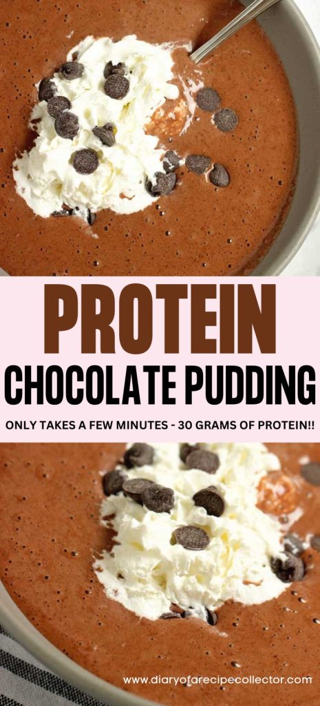 This Protein Chocolate Pudding Snack is a great high-protein single-serving snack option low in calories!