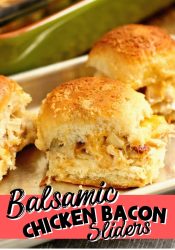 Balsamic Chicken Bacon Sliders