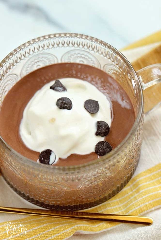 Protein Chocolate Mousse - A decadent and delicious high protein chocolate dessert recipe.