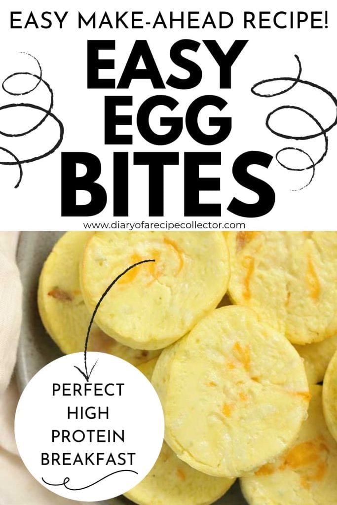 Easy Ham & Onion Egg Bites - A high-protein breakfast recipe idea that's easy to make-ahead and a lot cheaper than Starbucks!