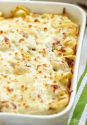 Easy Chicken Tortellini Pasta Bake