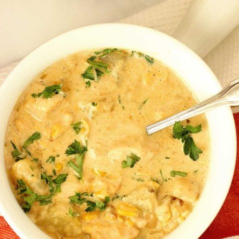 Cajun Chicken Chowder is an easy one pot weeknight dinner and perfect comfort food for cooler weather!