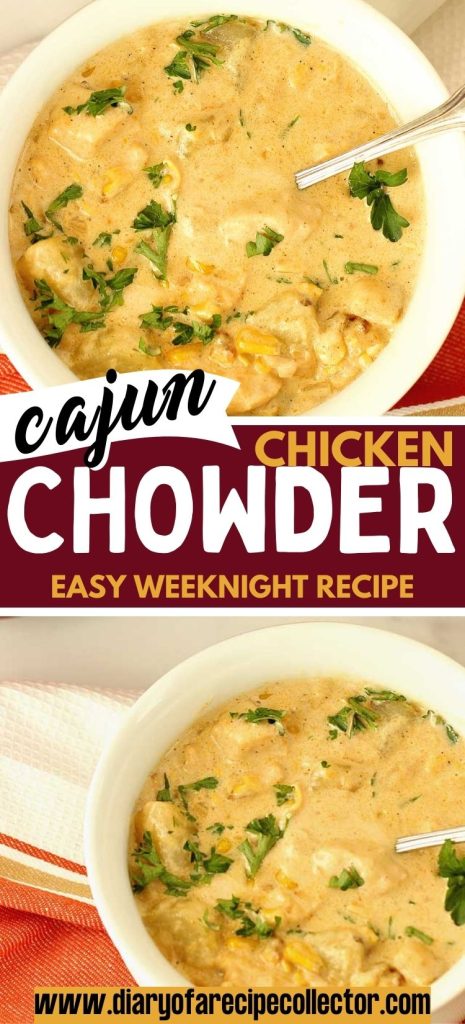 Cajun Chicken Chowder is an easy one pot weeknight dinner and perfect comfort food for cooler weather!