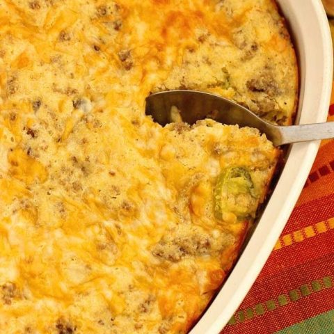 Jalapeno Sausage Cornbread - An oldie but a goodie recipe that just screams comfort food! It's perfect as a side for soup during all those cold months!