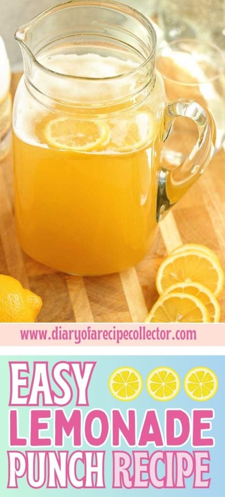 Lemonade Punch - This big batch recipe is perfect for all your gatherings, showers, and parties!