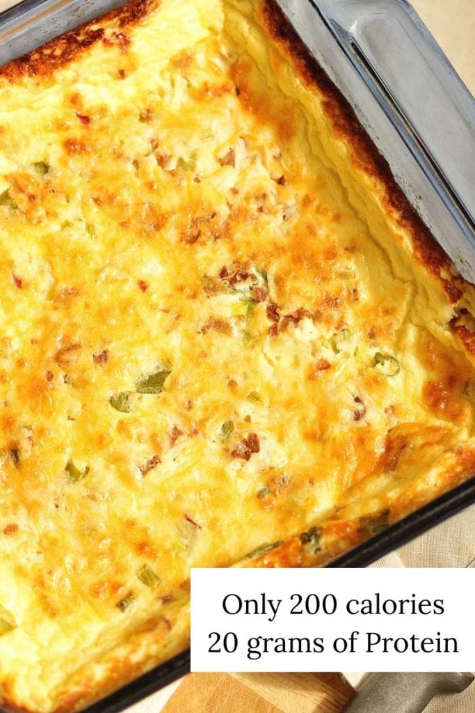 These Bacon, Egg, and Cheese Protein Squares make a great high protein make ahead breakfast.