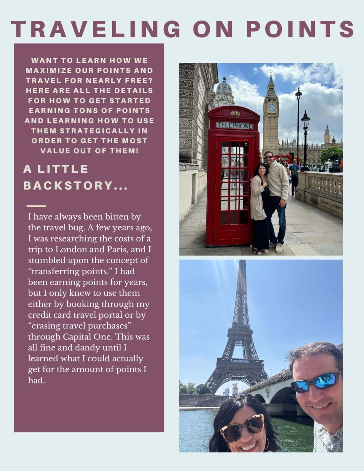 Point Guide Beginner's Guide to Reward Travel - Diary of A Recipe Collector