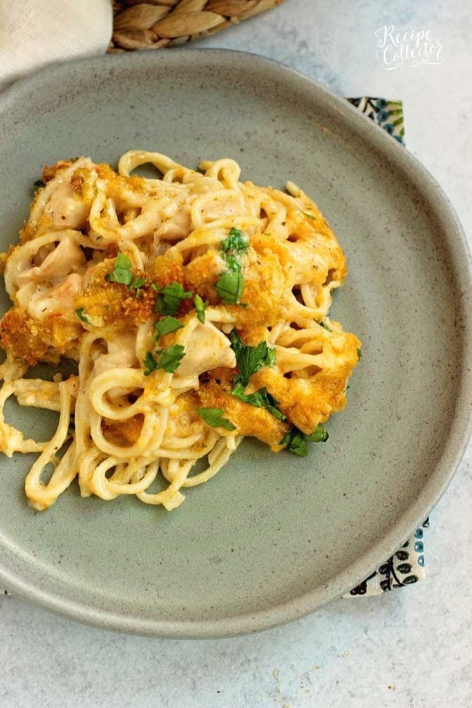 Easy Cheesy Chicken Spaghetti is simple enough for a weeknight and delicious enough for company! It goes great with a salad and bread!