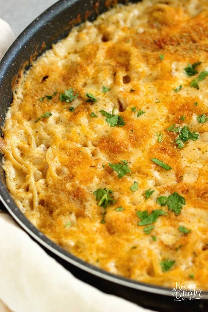 Easy Cheesy Chicken Spaghetti is simple enough for a weeknight and delicious enough for company! It goes great with a salad and bread!