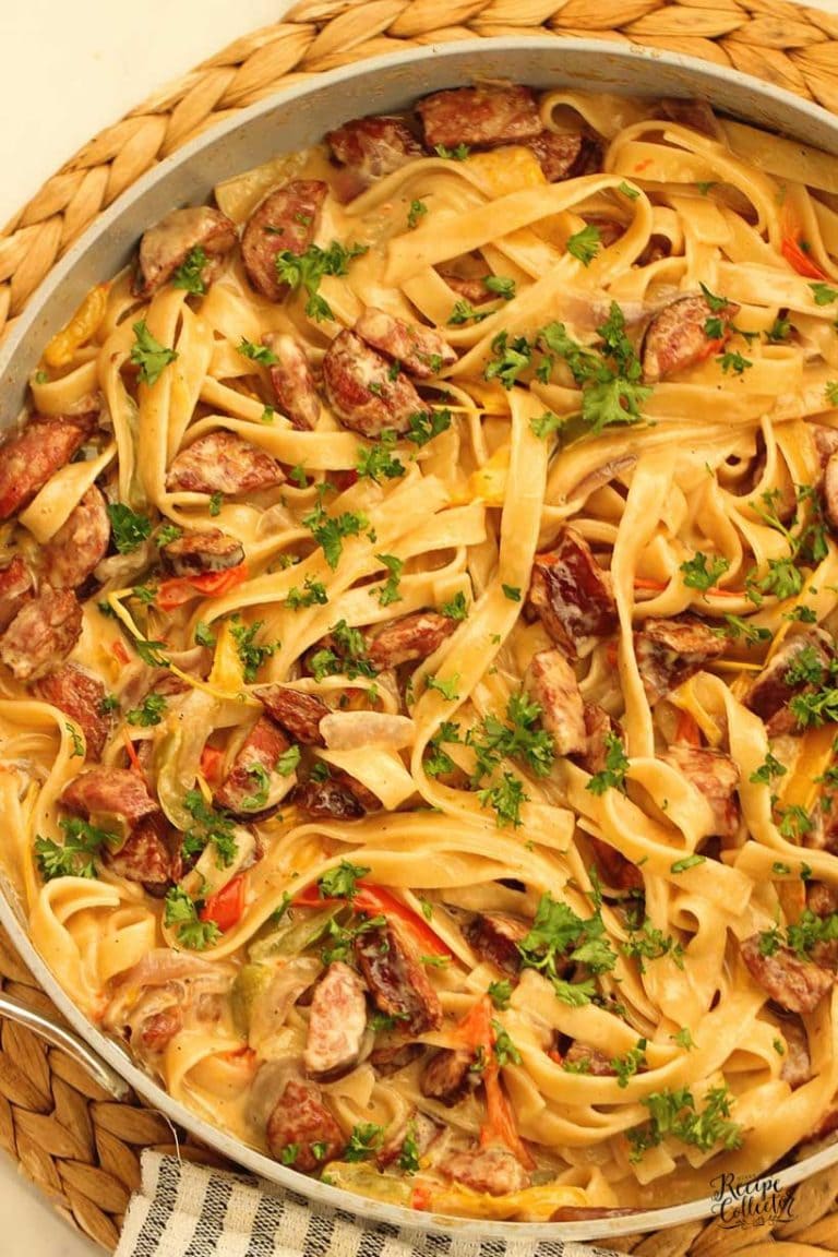 This One Pot Creamy Cajun Sausage Pasta is rich, flavor-packed, and ready fast. Smoky sausage and creamy parmesan sauce make it a weeknight favorite.