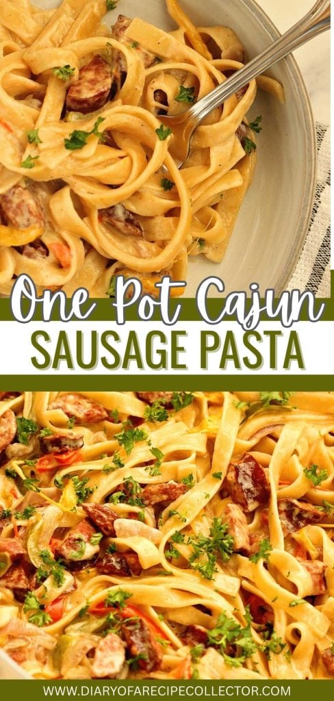 This One Pot Creamy Cajun Sausage Pasta is rich, flavor-packed, and ready fast. Smoky sausage and creamy parmesan sauce make it a weeknight favorite.