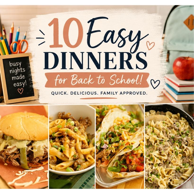 These 10 quick, family-friendly weeknight recipes are ready fast and perfect for busy school nights.